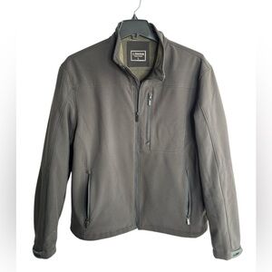 J. Peterman Jacket Large Dark Brown Black Preppy Casual Commute Traveler Coat